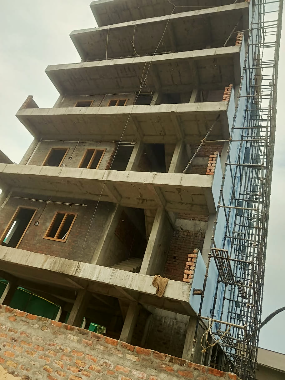 Apartment structure under construction in Machilipatnam